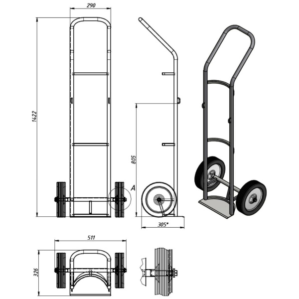 Тележка для перевозки баллонов кислорода своими руками чертежи и размеры